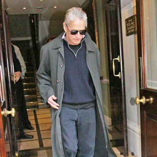 Michael Douglas Leaving His Hotel