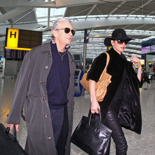Michael Douglas and Catherine Zeta-Jones Arriving at Heathrow Airport