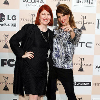 Kate Flannery, Nia Vardalos in The 2011 Film Independent Spirit Awards - Arrivals