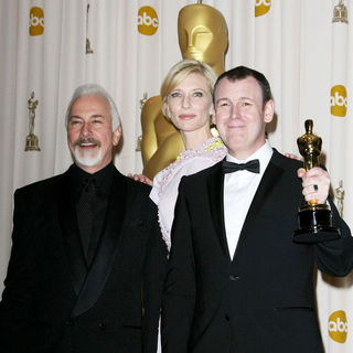 Rick Baker, Cate Blanchett, Dave Elsey in 83rd Annual Academy Awards (Oscars) - Press Room