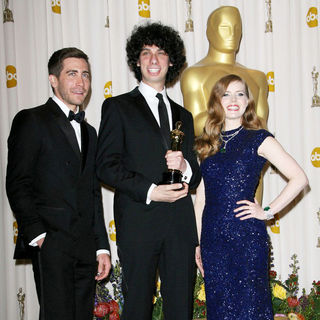 Jake Gyllenhaal, Luke Matheny, Amy Adams in 83rd Annual Academy Awards (Oscars) - Press Room