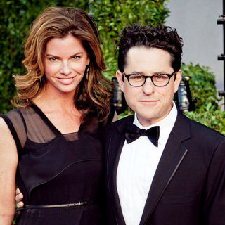 Katie McGrath, J.J. Abrams in 2011 Vanity Fair Oscar Party - Arrivals