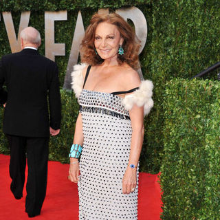 Diane Von Furstenberg in 2011 Vanity Fair Oscar Party - Arrivals
