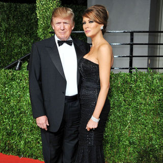 Donald Trump, Melania Trump in 2011 Vanity Fair Oscar Party - Arrivals