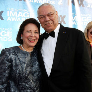 Alma Powell, Colin Powell in 42nd NAACP Image Awards - Arrivals