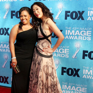 Chandra Wilson, Sandra Oh in 42nd NAACP Image Awards - Arrivals