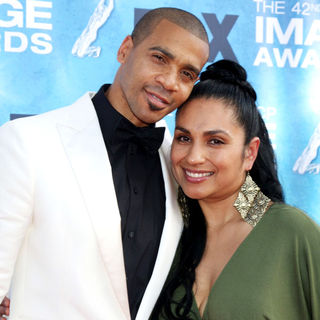 Aaron D. Spears, Estela Lopez in 42nd NAACP Image Awards - Arrivals