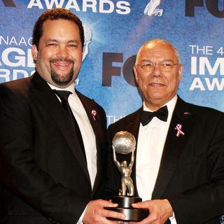 Benjamin Todd Jealous, Colin Powell in 42nd NAACP Image Awards - Press Room