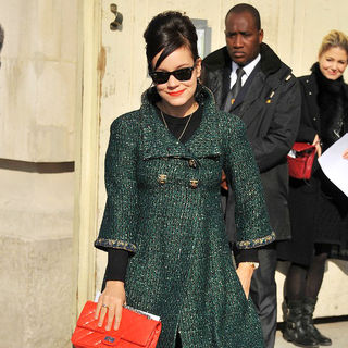 Lily Allen in Paris Fashion Week Ready to Wear Fall/Winter 2011 - Chanel - Outside Arrivals