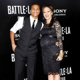 Cory Hardrict, Tia Mowry in "Battle: Los Angeles" Los Angeles Premiere