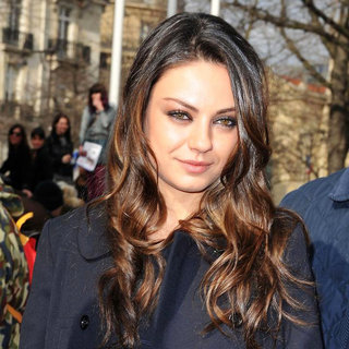 Mila Kunis in Paris Fashion Week Ready to Wear Fall/Winter 2011 - Miu Miu - Outside Arrivals