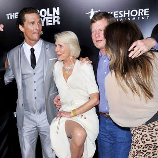 Matthew McConaughey, Mary Kathleen McCabe, Rooster McConaughey in Screening of Lionsgate & Lakeshore Entertainment's 'The Lincoln Lawyer'