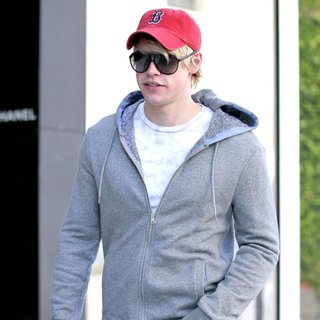 Chord Overstreet in Chord Overstreet After Shopping at The Armani Exchange on Robertson Boulevard