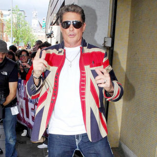David Hasselhoff in David Hasselhoff Arriving for 'Britain's Got Talent' Auditions