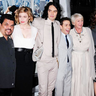 Luis Guzman, Greta Gerwig, Russell Brand, Jason Winer, Helen Mirren, Jennifer Garner in New York Premiere of 'Arthur' - Arrivals