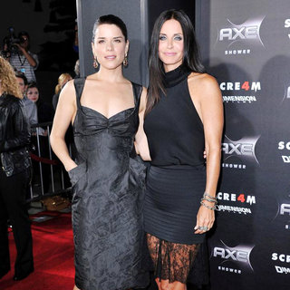 Neve Campbell, Courteney Cox in World Premiere of 'Scream 4' - Arrivals