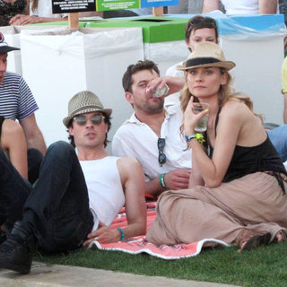 Nina Dobrev, Ian Somerhalder, Joshua Jackson, Diane Kruger in Celebrities at The 2011 Coachella Valley Music and Arts Festival - Day 2