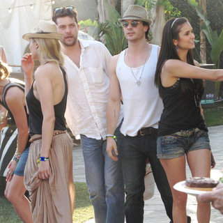 Diane Kruger, Joshua Jackson, Ian Somerhalder, Nina Dobrev in Celebrities at The 2011 Coachella Valley Music and Arts Festival - Day 2