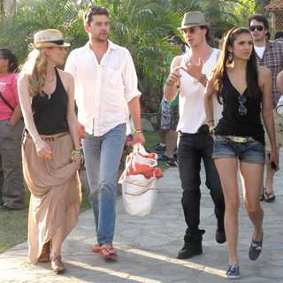 Diane Kruger, Joshua Jackson, Ian Somerhalder, Nina Dobrev in Celebrities at The 2011 Coachella Valley Music and Arts Festival - Day 2