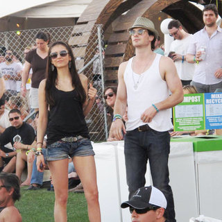 Nina Dobrev, Ian Somerhalder in Celebrities at The 2011 Coachella Valley Music and Arts Festival - Day 2