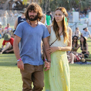 Angus Stone, Isabel Lucas in Celebrities at The 2011 Coachella Valley Music and Arts Festival - Day 2