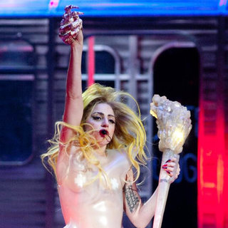 Lady GaGa in Lady GaGa Performing During The "Monster Ball Tour 2011"