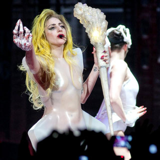 Lady GaGa in Lady GaGa Performing During The "Monster Ball Tour 2011"