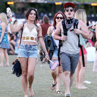 Vanessa Hudgens, Josh Hutcherson in Celebrities at The 2011 Coachella Valley Music and Arts Festival - Day 3