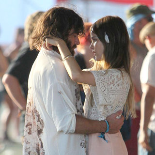 Angus Stone, Isabel Lucas in Celebrities at The 2011 Coachella Valley Music and Arts Festival - Day 3