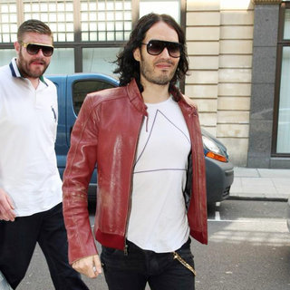 Russell Brand in Russell Brand Outside The BBC Radio One Studios
