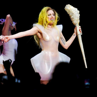 Lady GaGa in Lady GaGa Performing Live on Her Monster Ball Tour