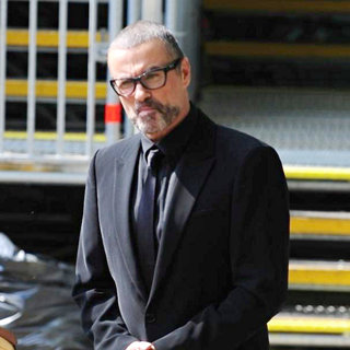 George Michael in George Michael Being Interviewed by Piers Morgan During Preparations for The Royal Wedding