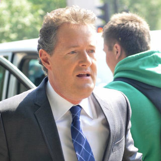 Piers Morgan in Celebrities Seen Filming During Preparations for The Royal Wedding