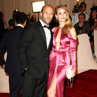 Jason Statham, Rosie Huntington-Whiteley in Alexander McQueen: Savage Beauty Costume Institute Gala