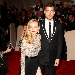 Diane Kruger, Joshua Jackson in Alexander McQueen: Savage Beauty Costume Institute Gala