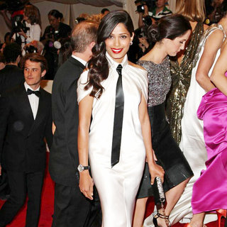 Freida Pinto in Alexander McQueen: Savage Beauty Costume Institute Gala