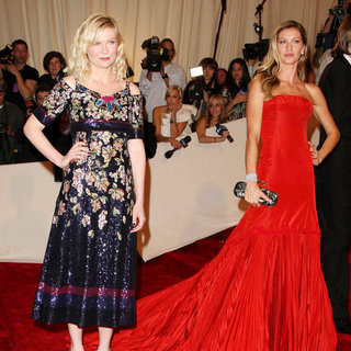Kirsten Dunst, Gisele Bundchen in Alexander McQueen: Savage Beauty Costume Institute Gala