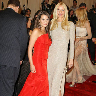 Lea Michele, Gwyneth Paltrow in Alexander McQueen: Savage Beauty Costume Institute Gala
