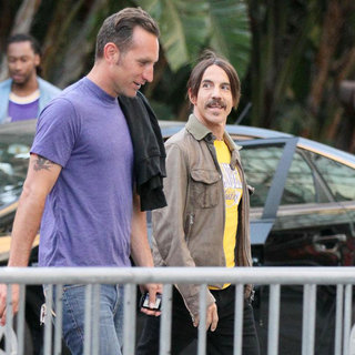 Anthony Kiedis in Celebrities Arrive at The Staples Center for Game 1 of The NBA Western Conference Semi-Finals