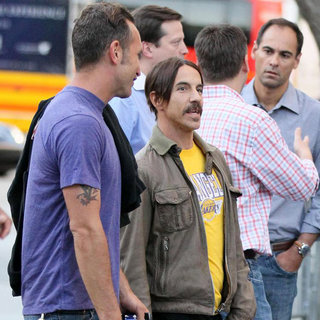 Anthony Kiedis in Celebrities Arrive at The Staples Center for Game 1 of The NBA Western Conference Semi-Finals