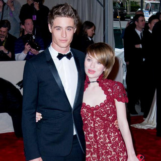 Max Irons, Emily Browning in Alexander McQueen: Savage Beauty Costume Institute Gala