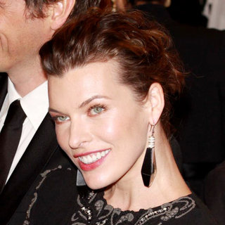 Milla Jovovich in Alexander McQueen: Savage Beauty Costume Institute Gala