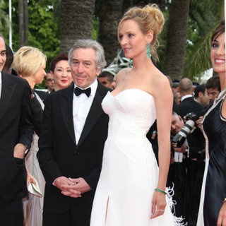 Robert De Niro, Uma Thurman in 2011 Cannes International Film Festival - Day 1 Opening Ceremony and Midnight in Paris Premiere