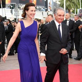 Carole Bouquet, Jacques Attali in 2011 Cannes International Film Festival - Day 2 - Sleeping Beauty - Premiere