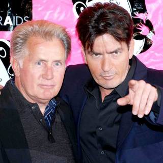 Martin Sheen, Charlie Sheen in Best in Drag AIDS Benefit