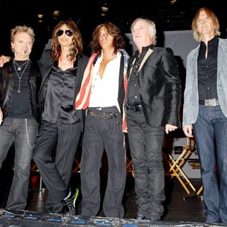 Aerosmith in Aerosmith launch the new video game 'Guitar Hero: Aerosmith'