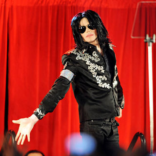 Michael Jackson announces a his live tour at the 02 Arena