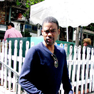 Chris Rock in Chris Rock leaving the Ivy restaurant
