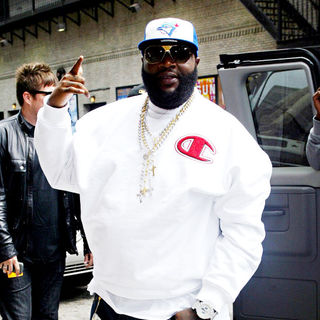 Rick Ross in Outside the Ed Sullivan Theatre for the 'Late Show With David Letterman'