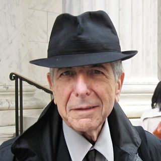 Leonard Cohen in Leonard Cohen Greets Fans Outside The Rock And Roll Hall Of Fame